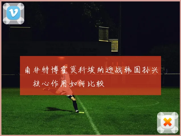 南非特博霍莫科埃纳迎战韩国孙兴慜核心作用如何比较